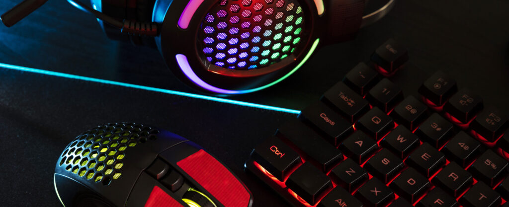 view-neon-illuminated-gaming-desk-setup-with-keyboard
